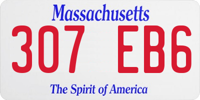 MA license plate 307EB6