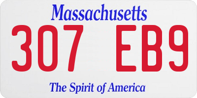 MA license plate 307EB9