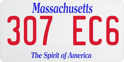 MA license plate 307EC6