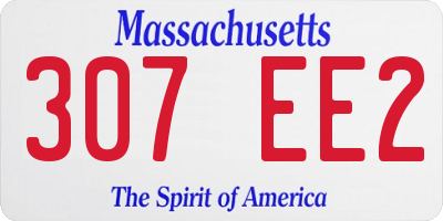 MA license plate 307EE2