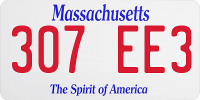 MA license plate 307EE3