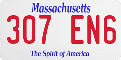 MA license plate 307EN6