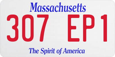 MA license plate 307EP1