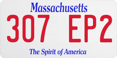 MA license plate 307EP2