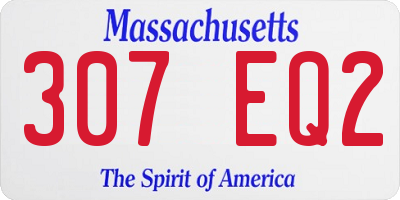 MA license plate 307EQ2