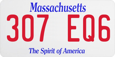 MA license plate 307EQ6