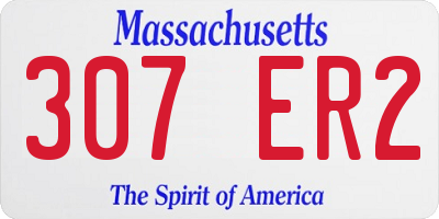 MA license plate 307ER2
