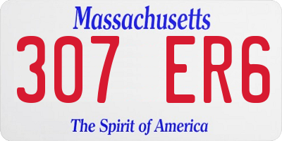 MA license plate 307ER6