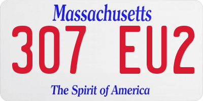 MA license plate 307EU2