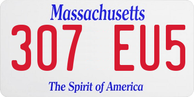 MA license plate 307EU5