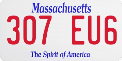 MA license plate 307EU6
