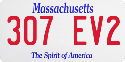 MA license plate 307EV2