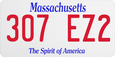MA license plate 307EZ2