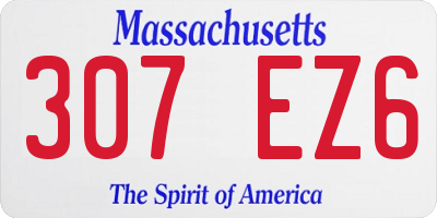 MA license plate 307EZ6