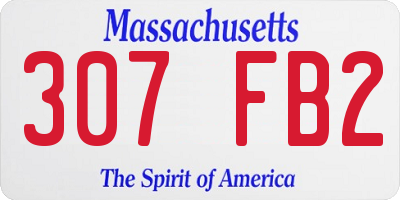 MA license plate 307FB2