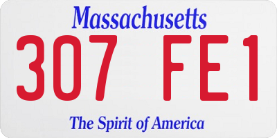 MA license plate 307FE1