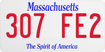 MA license plate 307FE2