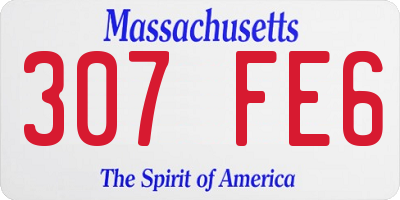 MA license plate 307FE6