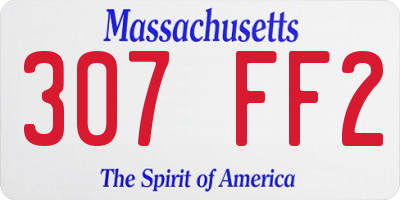 MA license plate 307FF2