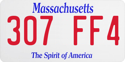 MA license plate 307FF4