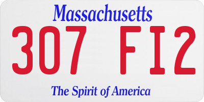 MA license plate 307FI2