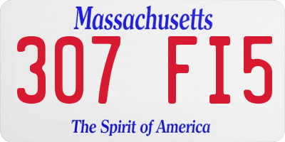 MA license plate 307FI5