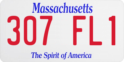 MA license plate 307FL1