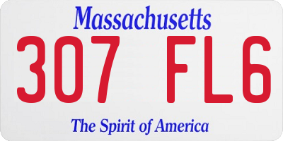 MA license plate 307FL6