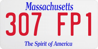 MA license plate 307FP1