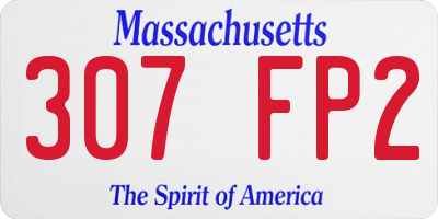 MA license plate 307FP2
