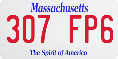MA license plate 307FP6