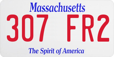 MA license plate 307FR2