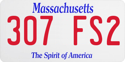 MA license plate 307FS2