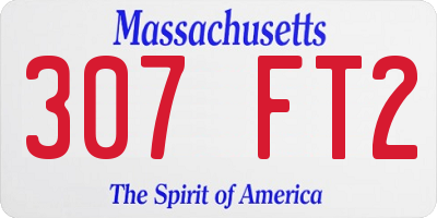 MA license plate 307FT2