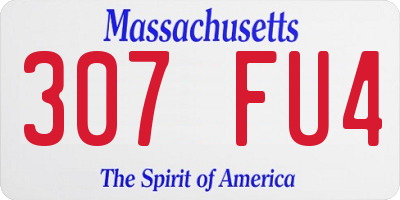 MA license plate 307FU4