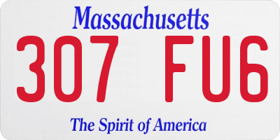 MA license plate 307FU6
