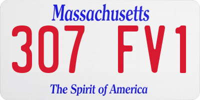 MA license plate 307FV1
