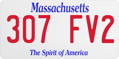 MA license plate 307FV2
