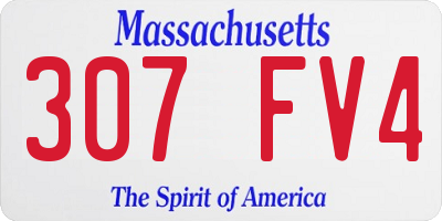 MA license plate 307FV4