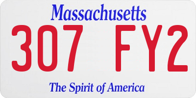 MA license plate 307FY2