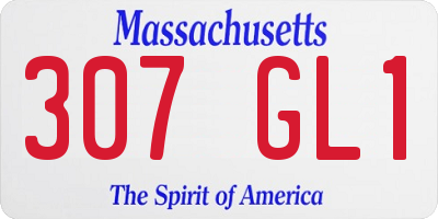 MA license plate 307GL1