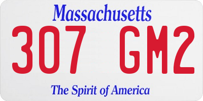 MA license plate 307GM2