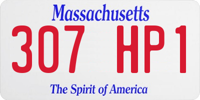 MA license plate 307HP1