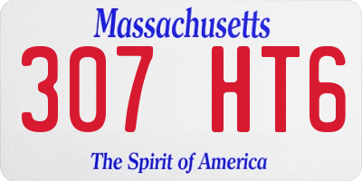 MA license plate 307HT6