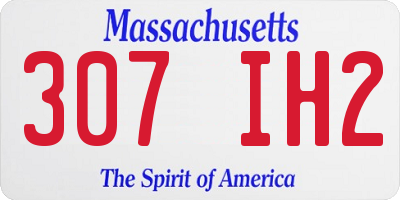 MA license plate 307IH2