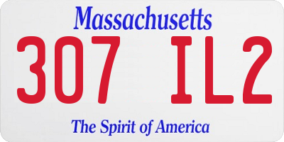MA license plate 307IL2