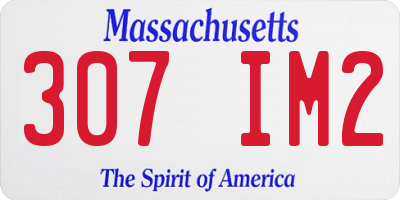 MA license plate 307IM2