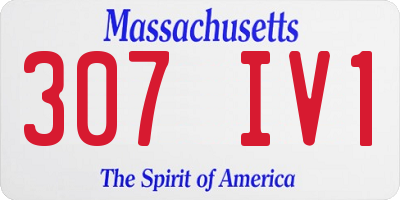 MA license plate 307IV1