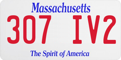 MA license plate 307IV2