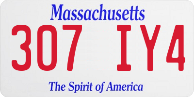 MA license plate 307IY4